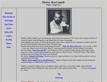 Tablet Screenshot of mickeymacconnell.com